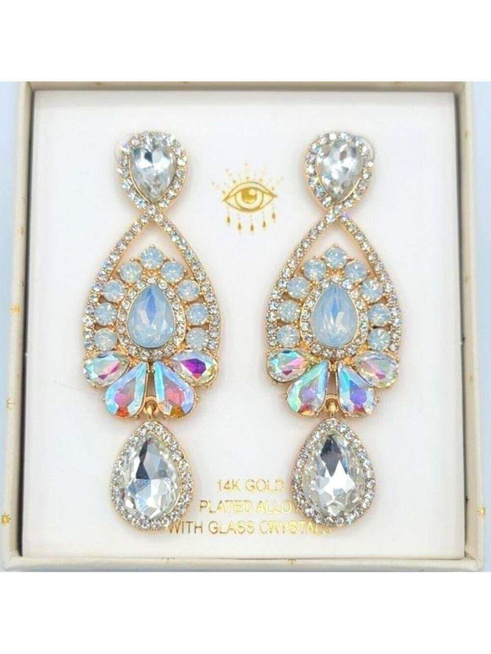 Eye Candy Earrings Gold Plated #547